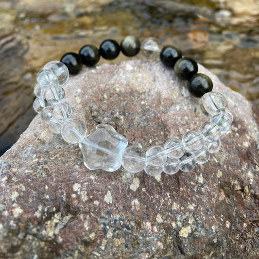 Healing Crystal Bracelet | Strength Through the Valley | Jibai · Wearable Poetic Art | Jo's Art Jewelry
