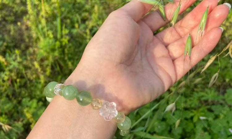 Natural gemstone bracelet for growth and abundance – Jo's Art Jewelry
