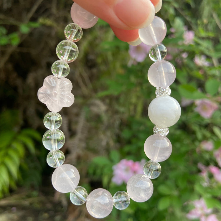 Natural crystal bracelet for love and relationships – Jo's Art Jewelry