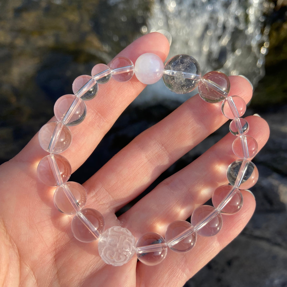 Healing Crystal Bracelet | Wisdom in the Valley | Yunqi · Wearable Poetic Art | Jo's Art Jewelry