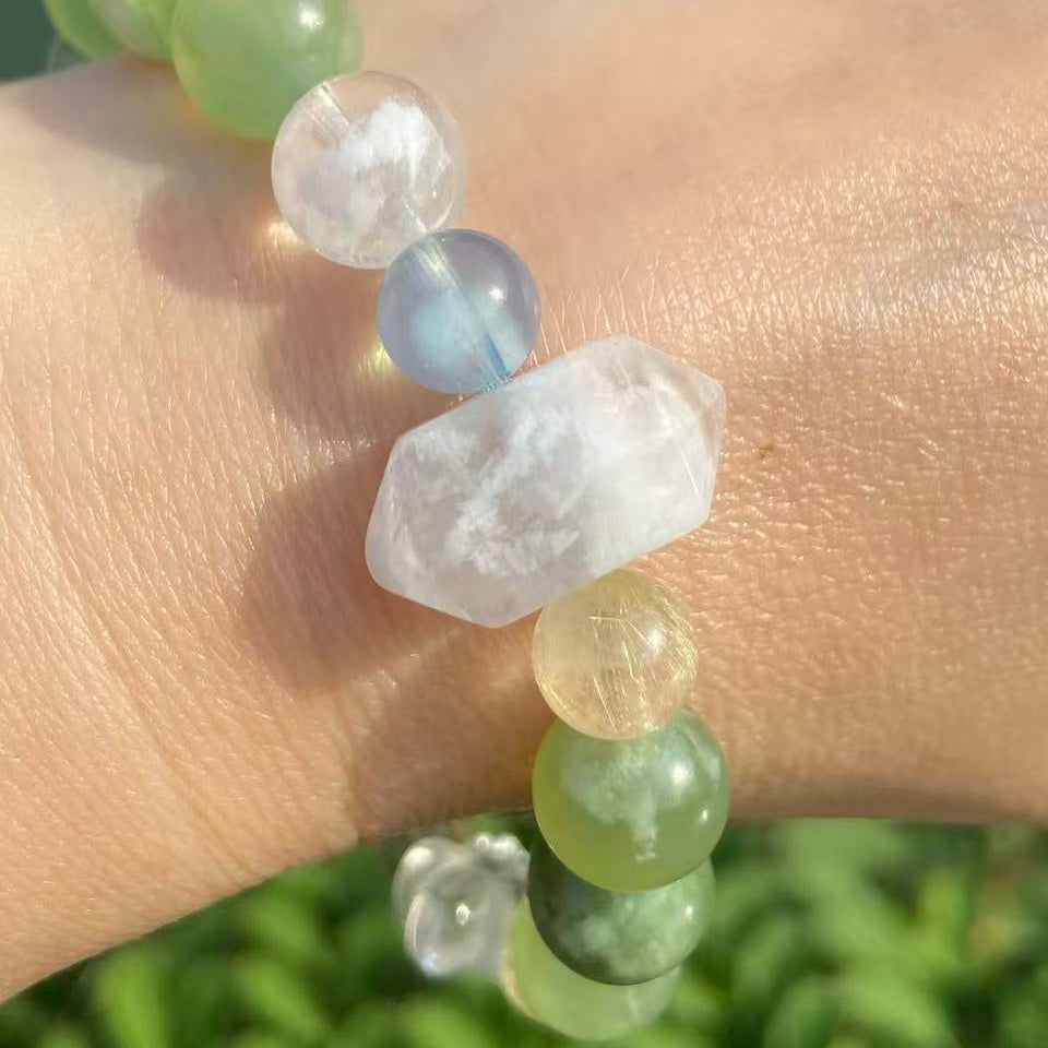 Healing Crystal Bracelet for the Sincere Soul | Fangyuan · Wearable Poetic Art | Jo's Art Jewelry