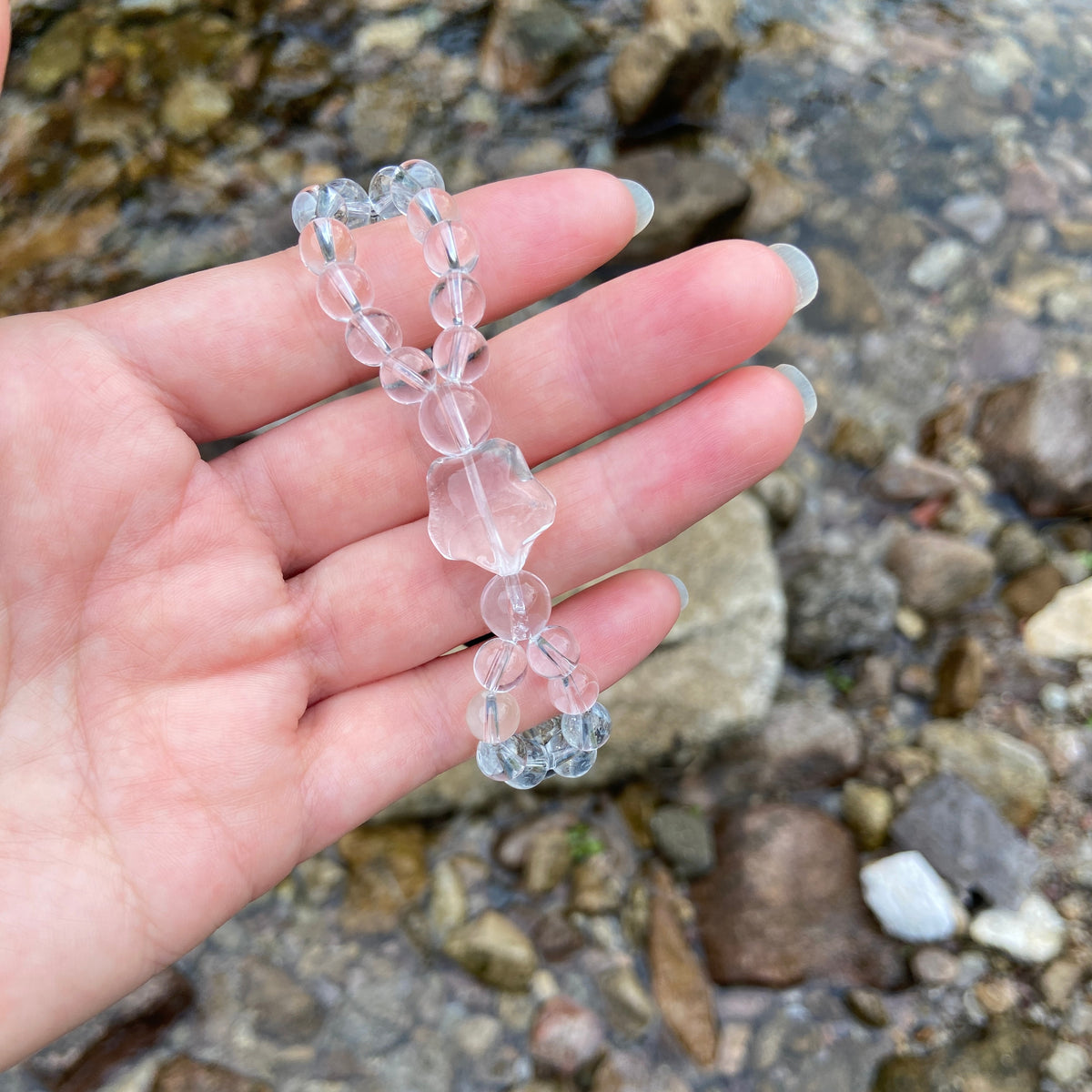 Healing Crystal Bracelet | Strength Through the Valley | Jibai · Wearable Poetic Art | Jo's Art Jewelry