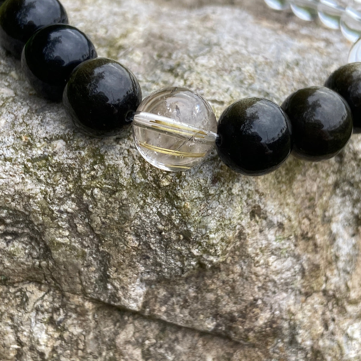 Healing Crystal Bracelet | Strength Through the Valley | Jibai · Wearable Poetic Art | Jo's Art Jewelry