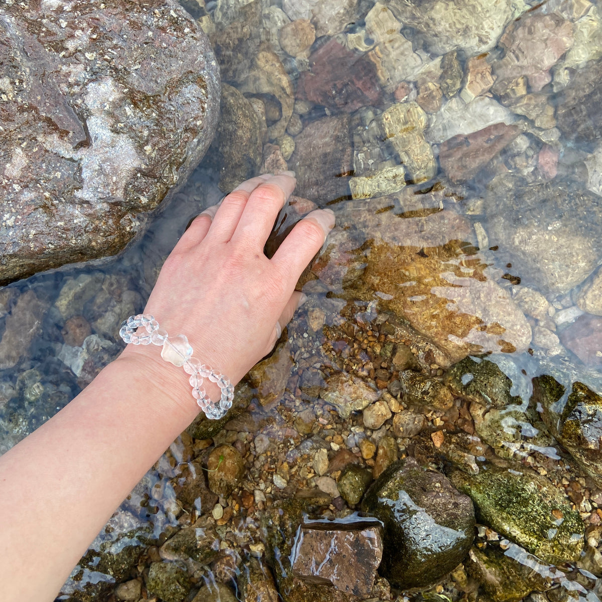 Healing Crystal Bracelet | Strength Through the Valley | Jibai · Wearable Poetic Art | Jo's Art Jewelry