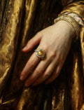 【Custom Series】Oil Painting Style Citrine Ring 24-Hour Appreciation Period See Details Before Ordering
