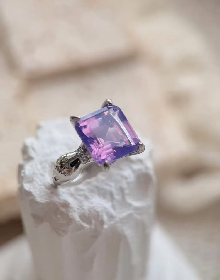 Natural Stone S925 Silver Handmade Custom Ring【No Appreciation Period, Note Ring Size When Ordering】