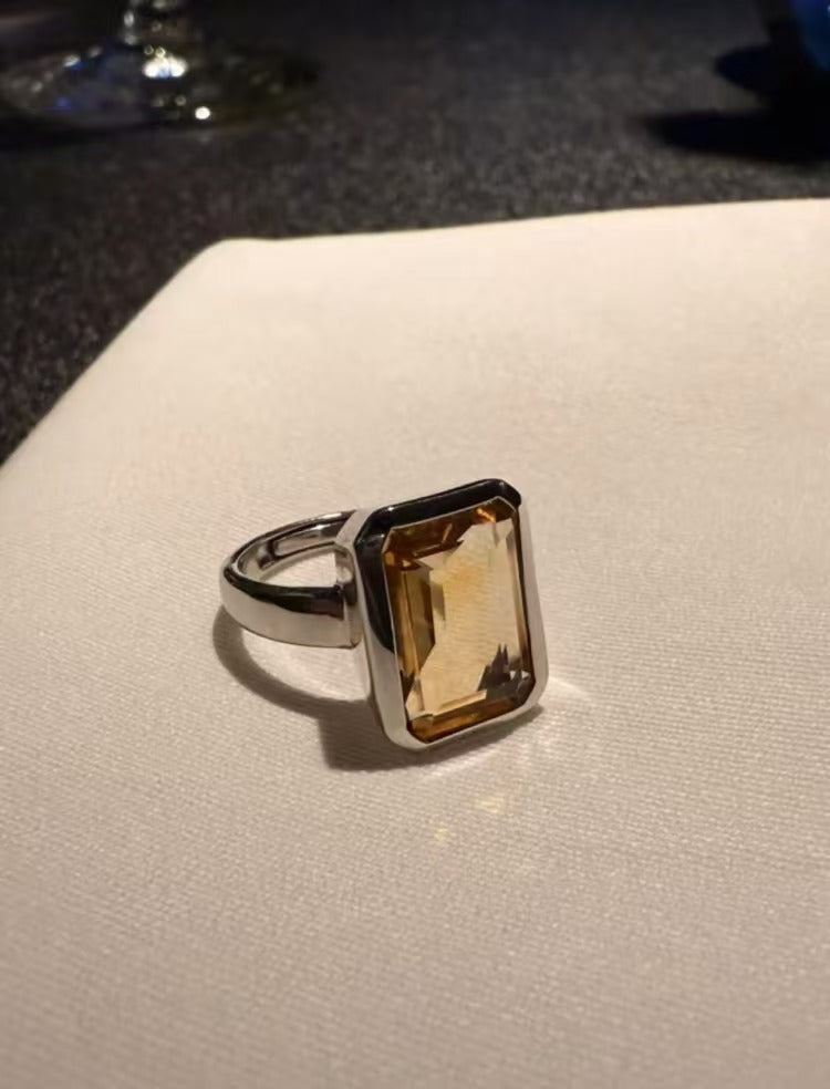 Natural Stone S925 Silver Handmade Custom Ring【No Appreciation Period, Note Ring Size When Ordering】