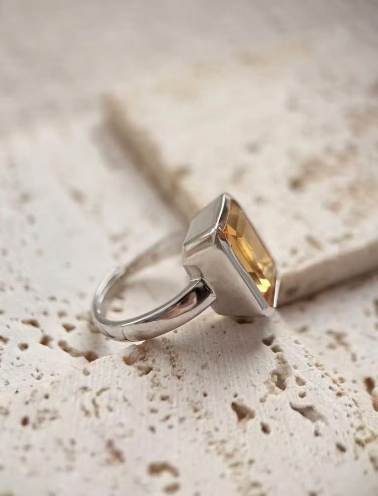 Natural Stone S925 Silver Handmade Custom Ring【No Appreciation Period, Note Ring Size When Ordering】
