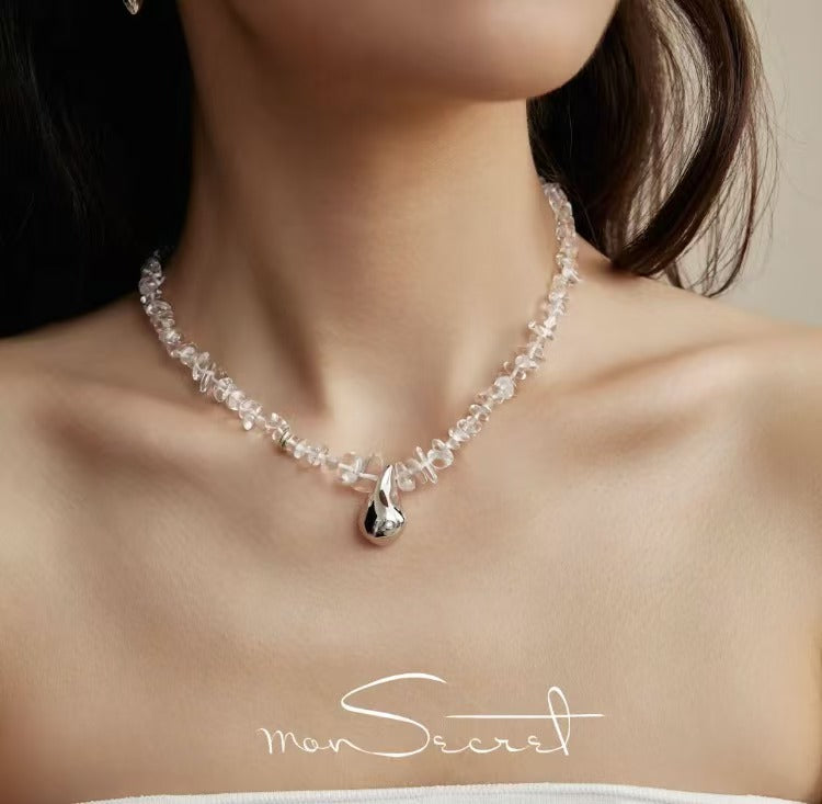 Dancing in the Rain Crystal Drop Necklace